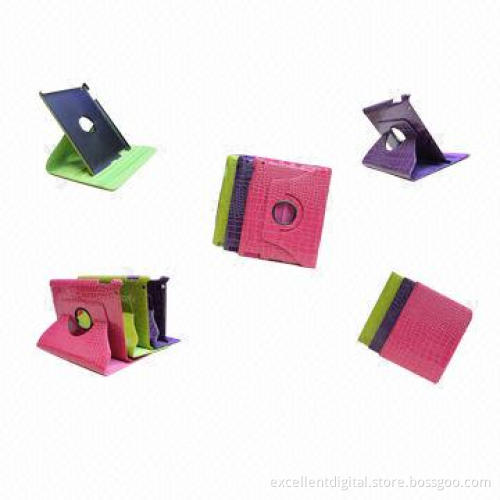 Leather Cases for iPad 2/3/4 with Crocodile Print, Sized 25 x 20 x 2cm